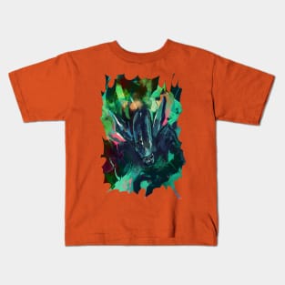 Alien vaporwave Kids T-Shirt